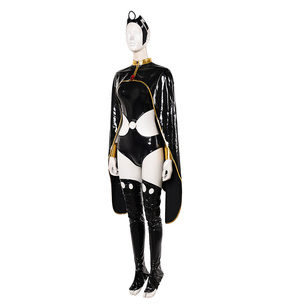 Cosplay Costume Storm X-Men '97 Saison 2(2026) TV Cosplay Tenue Noire de Cuir Femme
