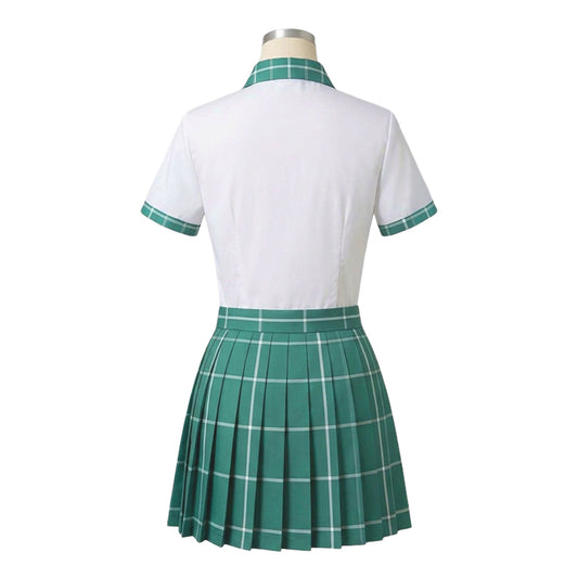 Cosplay Costume Sua Alien Stage Anime Cosplay Uniforme Blanche et Verte Femme