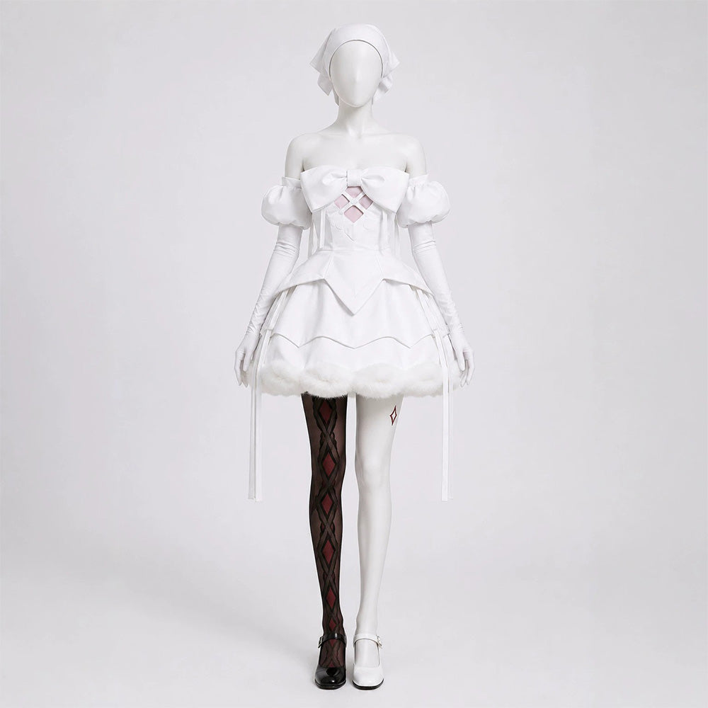 Cosplay Costume Sua Alien Stage(2026) TV Cosplay Robe Blanche et Noire Femme