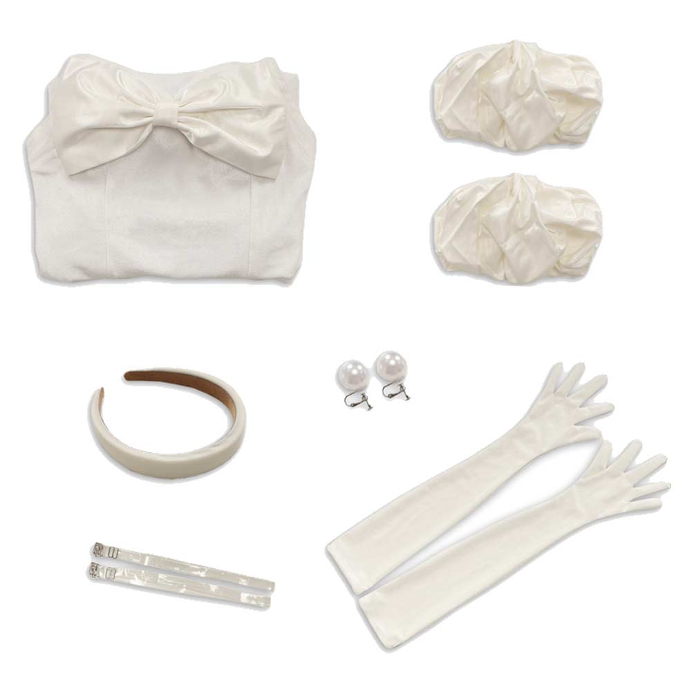 Cosplay Costume Sua Alien Stage(2026) TV Cosplay Robe Blanche Femme Ver.2