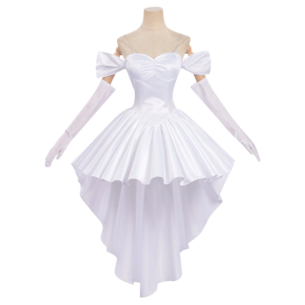 Cosplay Costume Sua Alien Stage(2026) TV Cosplay Robe de Mariée Blanche Femme