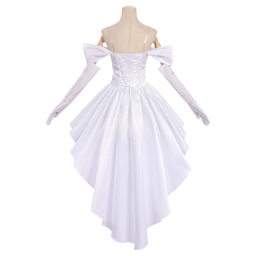 Cosplay Costume Sua Alien Stage(2026) TV Cosplay Robe de Mariée Blanche Femme