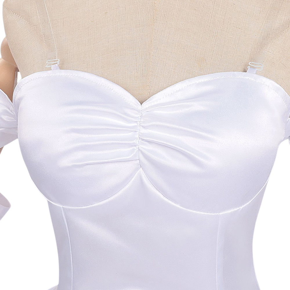 Cosplay Costume Sua Alien Stage(2026) TV Cosplay Robe de Mariée Blanche Femme