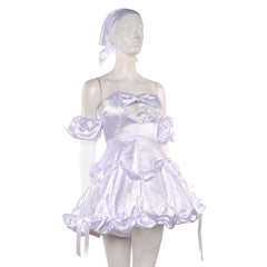 Cosplay Costume Sua Zombie Stage Alien Stage(2026) TV Cosplay Robe Blanche Femme Ver.2