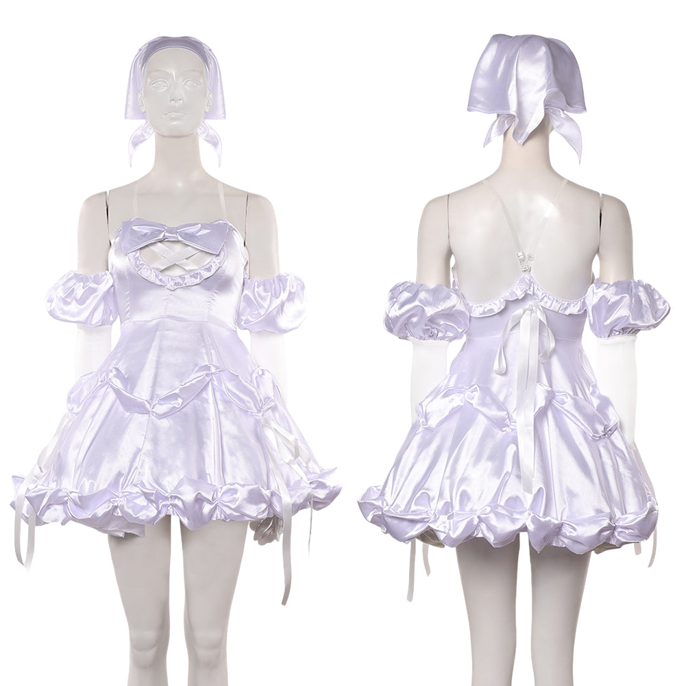 Cosplay Costume Sua Zombie Stage Alien Stage(2026) TV Cosplay Robe Blanche Femme Ver.2