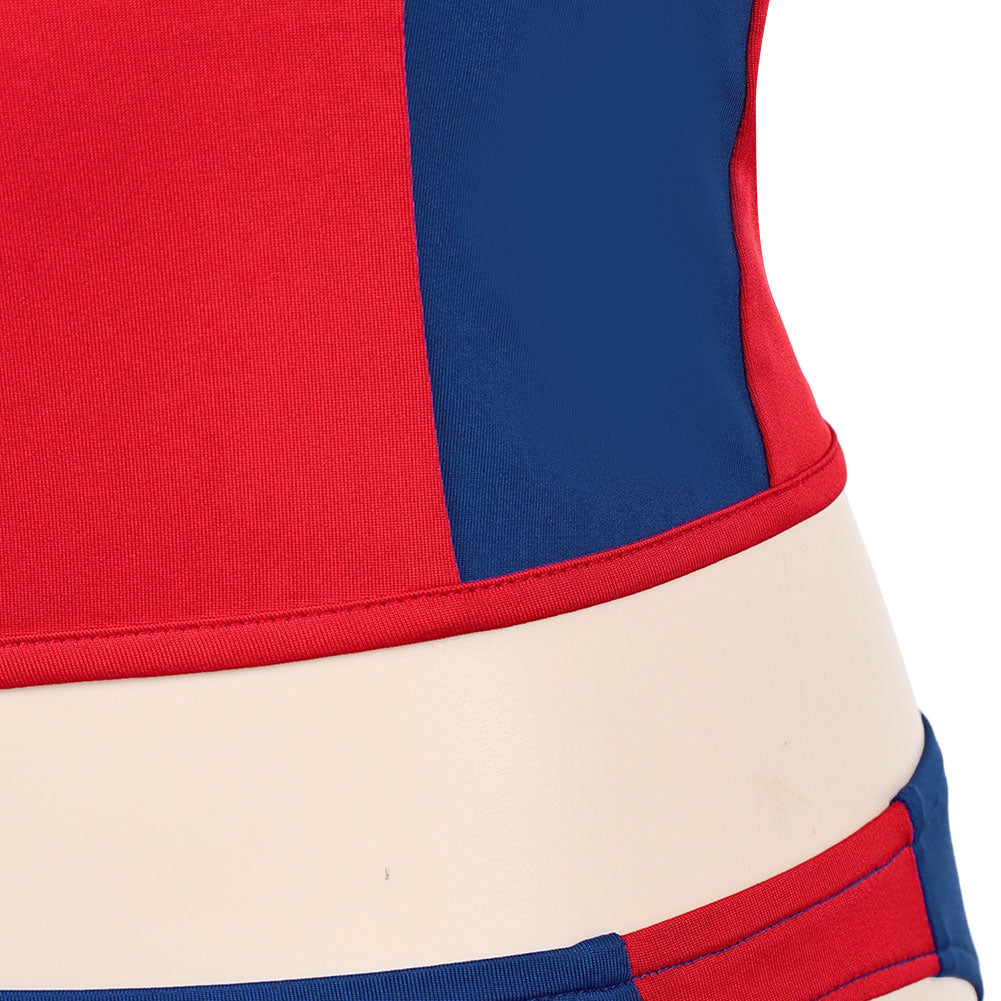 Cosplay Costume Summer Quinn Batwatch(2026) TV Cosplay Maillot de Bain Rouge et Bleu Femme