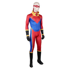 Cosplay Costume Sunspot X-Men ‘97 Saison 2(2026) TV Cosplay Combinaison Bleue et Rouge Homme