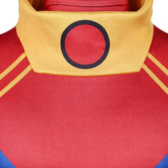 Cosplay Costume Sunspot X-Men ‘97 Saison 2(2026) TV Cosplay Combinaison Bleue et Rouge Homme