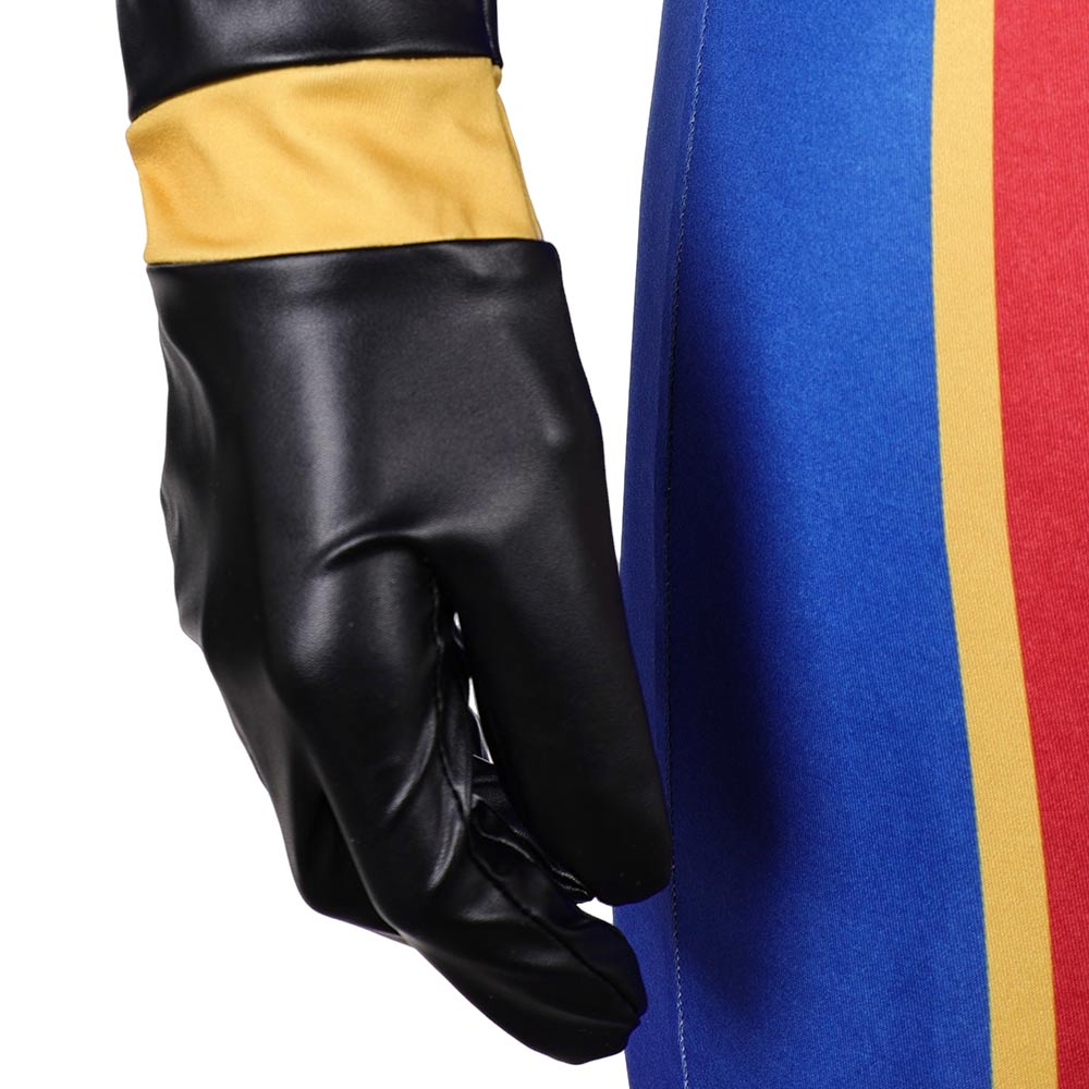Cosplay Costume Sunspot X-Men ‘97 Saison 2(2026) TV Cosplay Combinaison Bleue et Rouge Homme