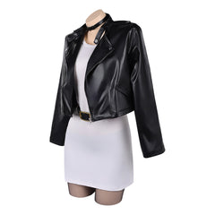Cosplay Costume Tayama Smoking Behind the Supermarket with You(2026) Anime Cosplay Tenue Noire et Blanche Femme