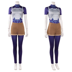 Cosplay Costume Tech Jacket Invincible 4(2026) TV Cosplay Tenue Bleue et Brune Femme