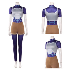 Cosplay Costume Tech Jacket Invincible 4(2026) TV Cosplay Tenue Bleue et Brune Femme