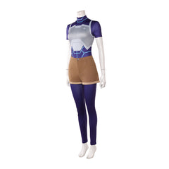 Cosplay Costume Tech Jacket Invincible 4(2026) TV Cosplay Tenue Bleue et Brune Femme