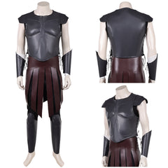 Cosplay Costume Telemachus The Odyssey(2026) Film Cosplay Tenue Noire de Cuir Homme