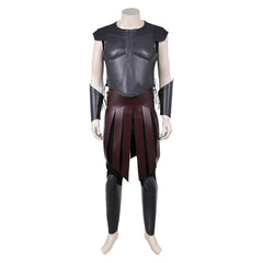 Cosplay Costume Telemachus The Odyssey(2026) Film Cosplay Tenue Noire de Cuir Homme