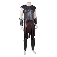 Cosplay Costume Telemachus The Odyssey(2026) Film Cosplay Tenue Noire de Cuir Homme
