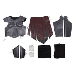 Cosplay Costume Telemachus The Odyssey(2026) Film Cosplay Tenue Noire de Cuir Homme