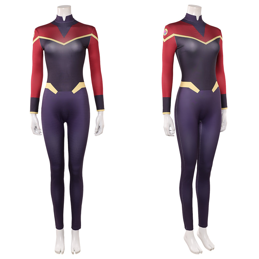 Cosplay Costume Telia Invincible 4(2026) TV Cosplay Combinaison Noire et Rouge Femme