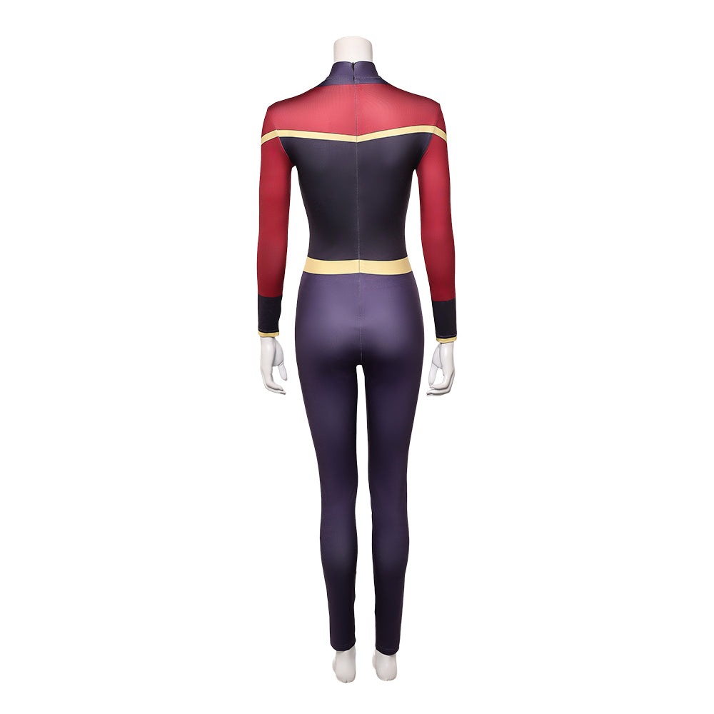 Cosplay Costume Telia Invincible 4(2026) TV Cosplay Combinaison Noire et Rouge Femme