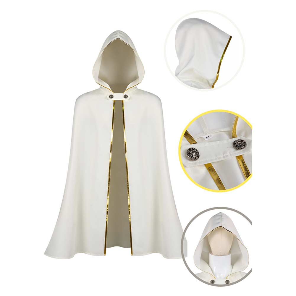 Cosplay Costume Temenos Mistral Octopath Traveler Jeu Cosplay Cape Blanche Homme