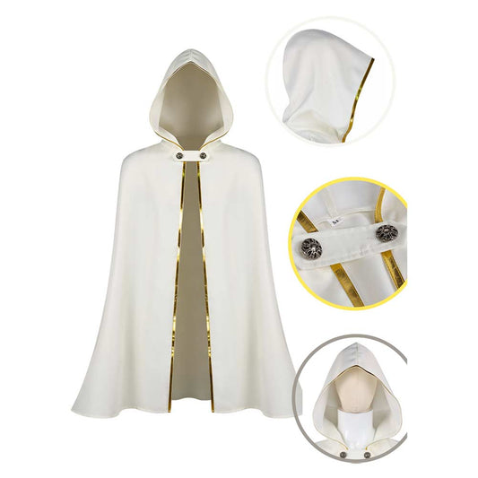Cosplay Costume Temenos Mistral Octopath Traveler Jeu Cosplay Cape Blanche Homme