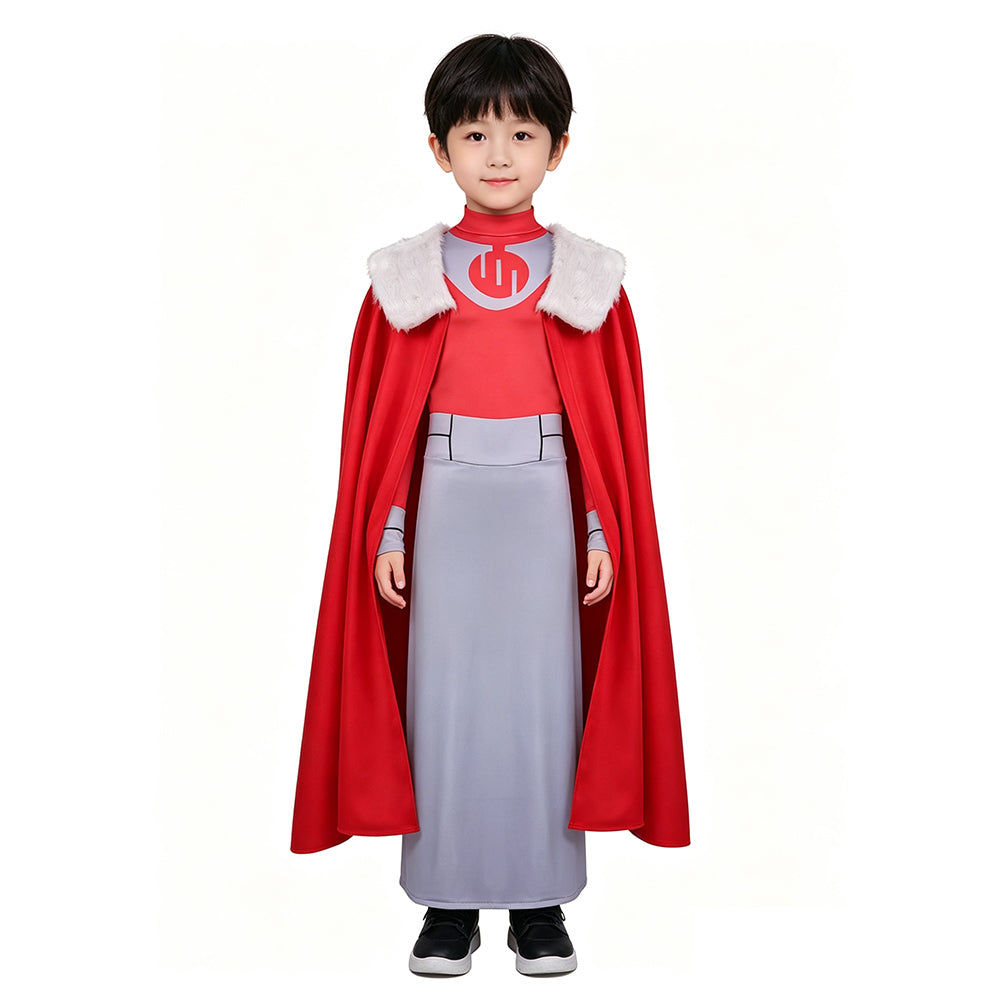 Cosplay Costume Thragg Invincible 4(2026) TV Cosplay Combinaison Rouge Enfant