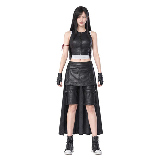 Cosplay Costume Tifa Lockhart Final Fantasy VII: Advent Children Film Cosplay Tenue Noire Femme
