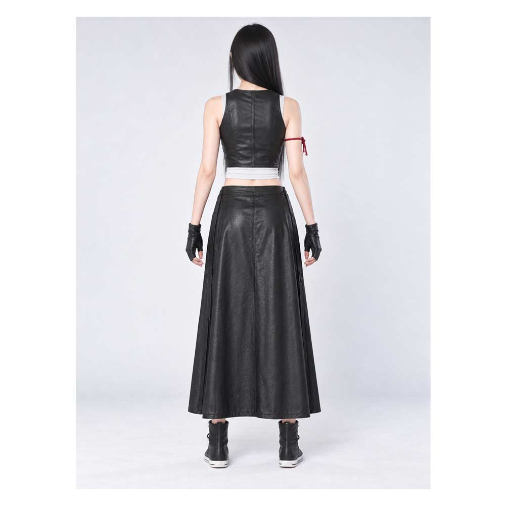 Cosplay Costume Tifa Lockhart Final Fantasy VII: Advent Children Film Cosplay Tenue Noire Femme