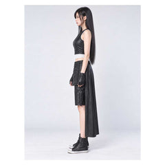 Cosplay Costume Tifa Lockhart Final Fantasy VII: Advent Children Film Cosplay Tenue Noire Femme