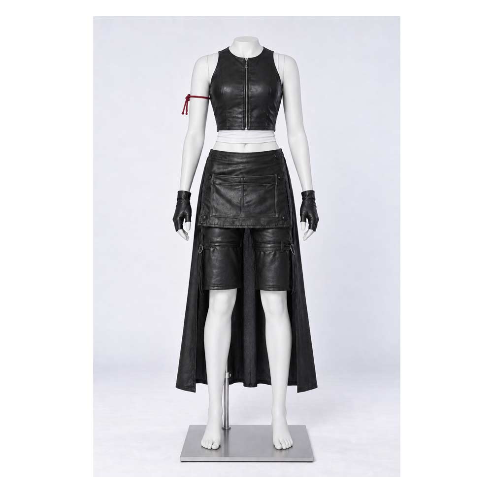 Cosplay Costume Tifa Lockhart Final Fantasy VII: Advent Children Film Cosplay Tenue Noire Femme