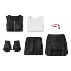 Cosplay Costume Tifa Lockhart Final Fantasy VII: Advent Children Film Cosplay Tenue Noire Femme