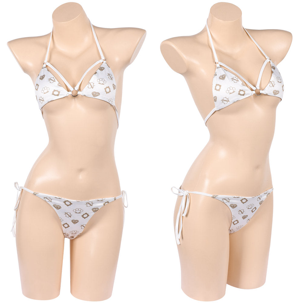 Cosplay Costume Tommy Lucia GTA(2026) Jeu Cosplay Maillot de Bain Bikini Blanc Femme