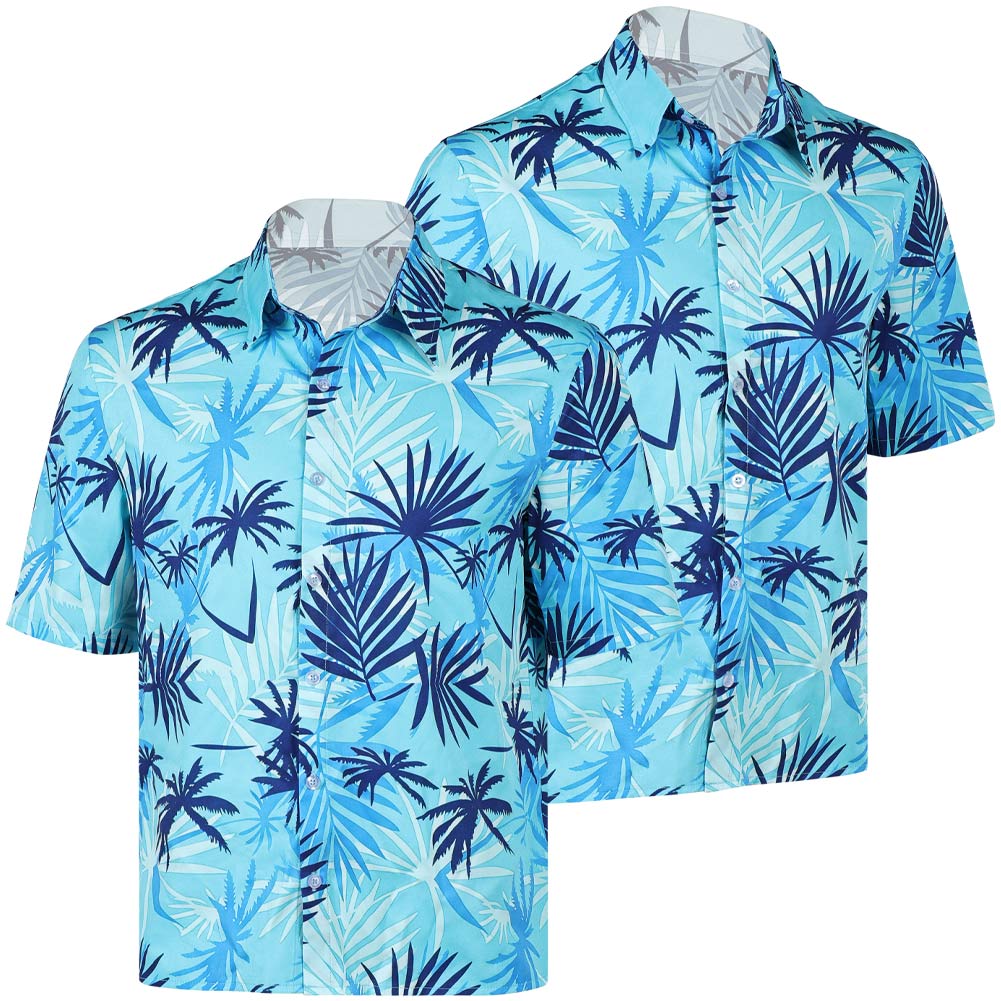 Cosplay Costume Tommy Vercetti GTA(2026) Jeu Cosplay Chemise Hawaïenne Bleue Homme