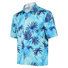 Cosplay Costume Tommy Vercetti GTA(2026) Jeu Cosplay Chemise Hawaïenne Bleue Homme