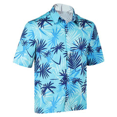 Cosplay Costume Tommy Vercetti GTA(2026) Jeu Cosplay Chemise Hawaïenne Bleue Homme