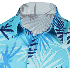 Cosplay Costume Tommy Vercetti GTA(2026) Jeu Cosplay Chemise Hawaïenne Bleue Homme
