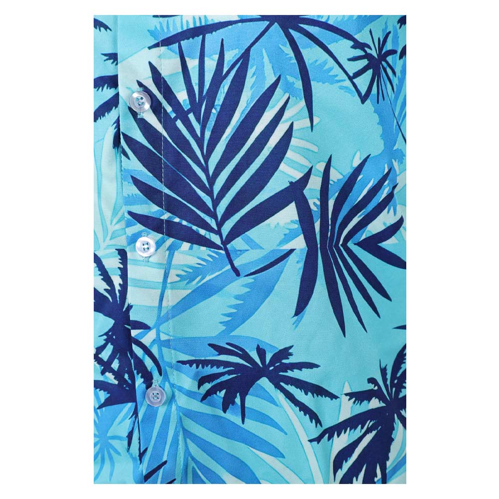 Cosplay Costume Tommy Vercetti GTA(2026) Jeu Cosplay Chemise Hawaïenne Bleue Homme