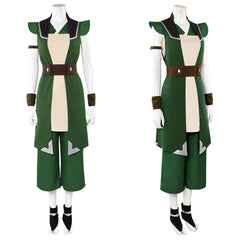 Cosplay Costume Toph Beifong Avatar Aang: The Last Airbender(2026) Film Cosplay Tenue Verte Femme