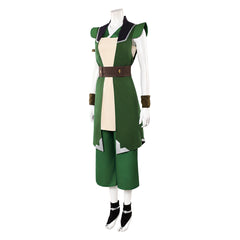 Cosplay Costume Toph Beifong Avatar Aang: The Last Airbender(2026) Film Cosplay Tenue Verte Femme