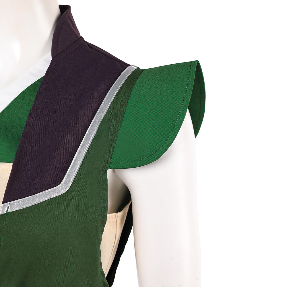 Cosplay Costume Toph Beifong Avatar Aang: The Last Airbender(2026) Film Cosplay Tenue Verte Femme