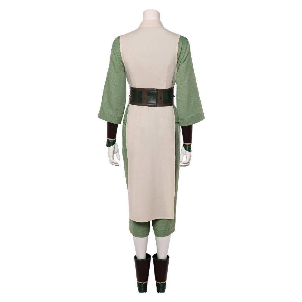 Cosplay Costume Toph Beifong Avatar: The Last Airbender 2(2026) TV Cosplay Tenue Beige et Verte Femme