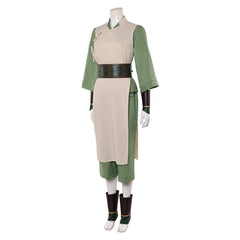 Cosplay Costume Toph Beifong Avatar: The Last Airbender 2(2026) TV Cosplay Tenue Beige et Verte Femme