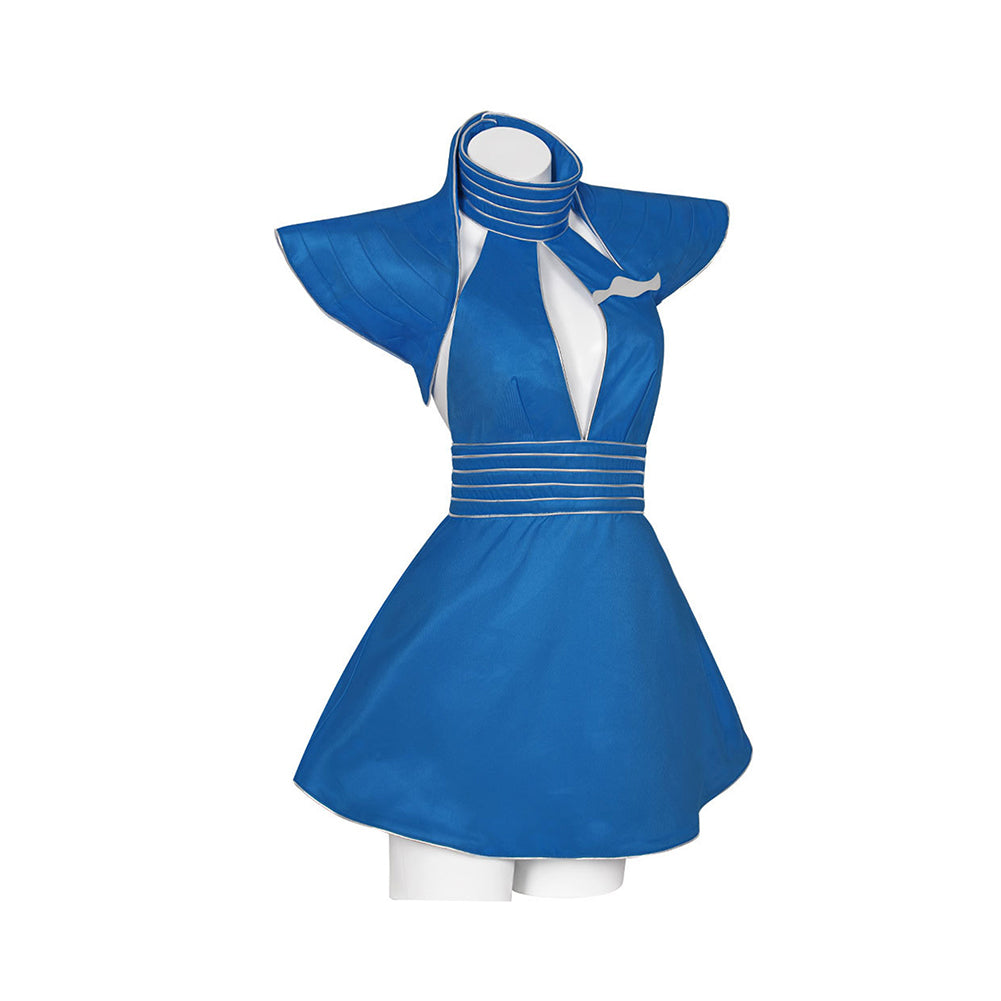 Cosplay Costume Toxic MV Cosplay Robe Bleue Femme
