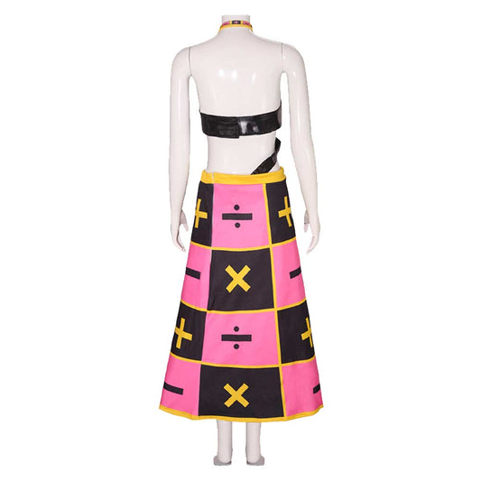 Cosplay Costume Trish Una JJBA 7(2026) Anime Cosplay Tenue Rose Femme