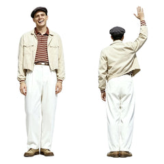 Cosplay Costume Truman Burbank The Truman Show(1998) Film Cosplay Tenue Beige Homme