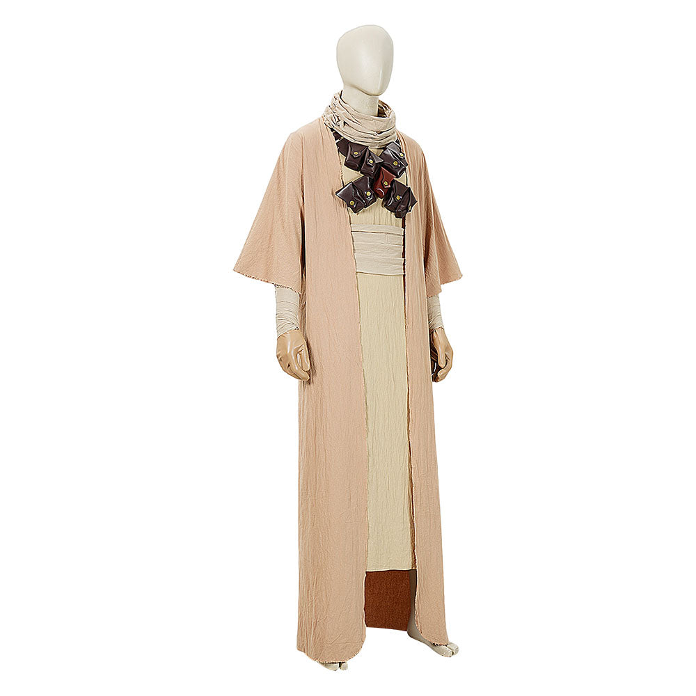 Cosplay Costume Tusken Raider La Guerre des Étoiles Film Cosplay Tenue Beige Homme