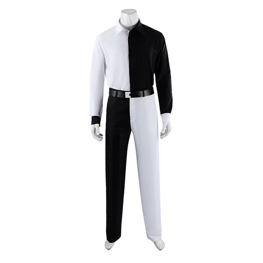 Cosplay Costume Two-Face Absolute Two-Face Manga Cosplay Tenue Blanche et Noire Homme