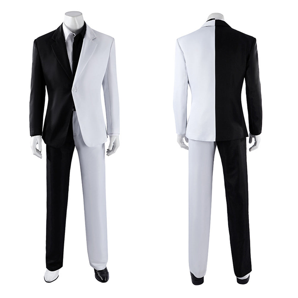 Cosplay Costume Two-Face Absolute Two-Face Manga Cosplay Tenue Blanche et Noire Homme