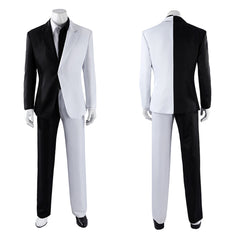Cosplay Costume Two-Face Absolute Two-Face Manga Cosplay Tenue Blanche et Noire Homme