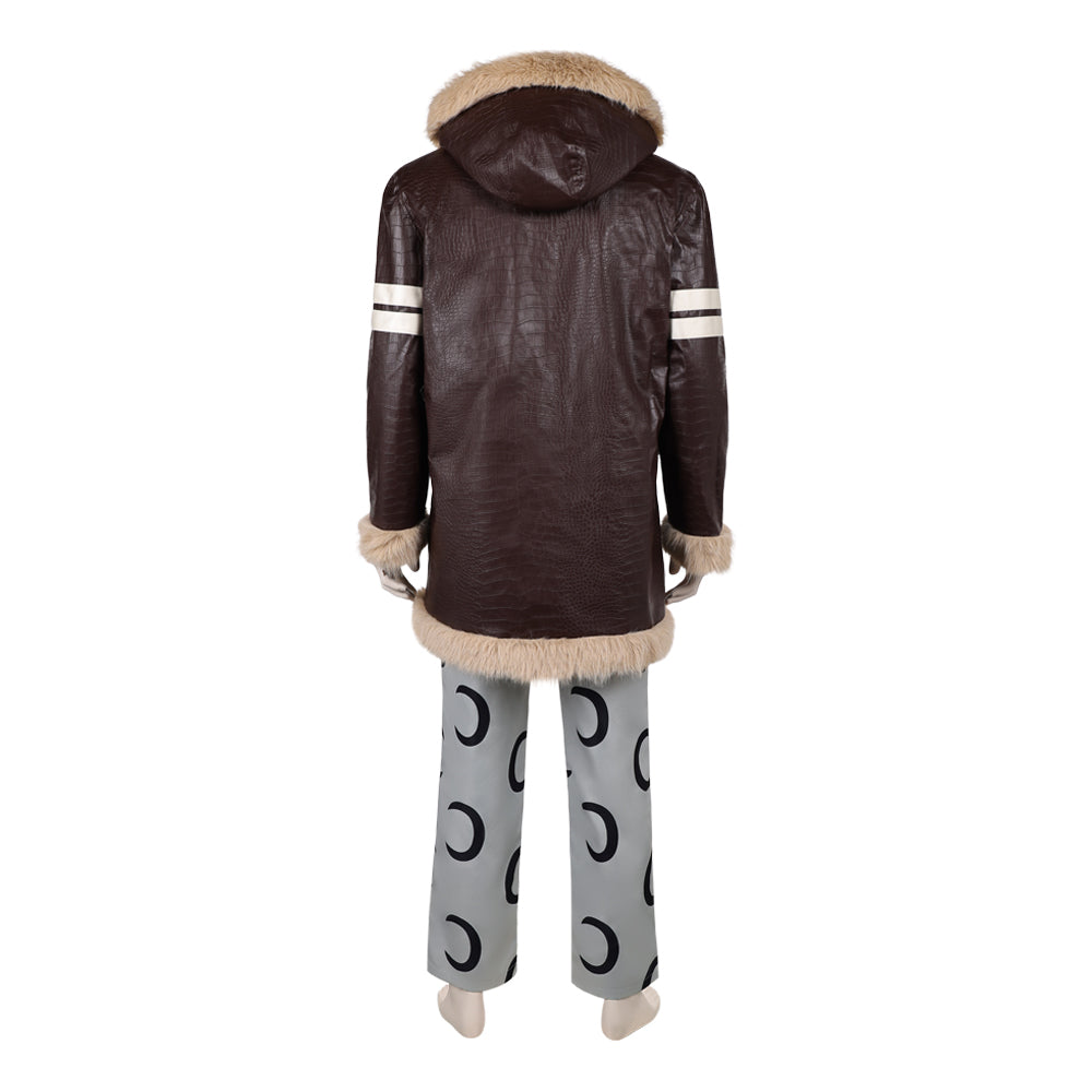 Cosplay Costume Usopp One Piece Live Action 2(2026) TV Cosplay Tenue Brune et Grise Homme